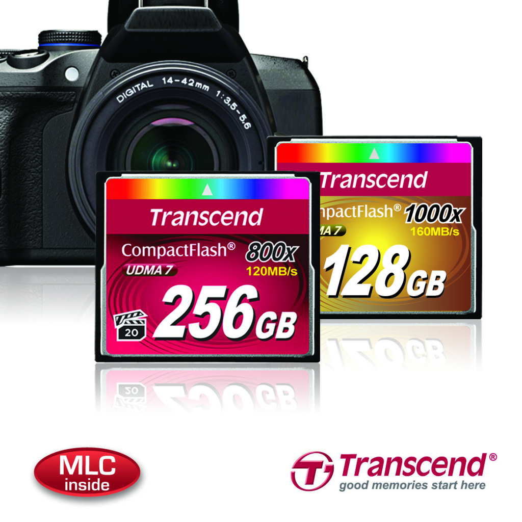 Transcend Adds 800x CF Card to Its Professional CompactFlash Lineup