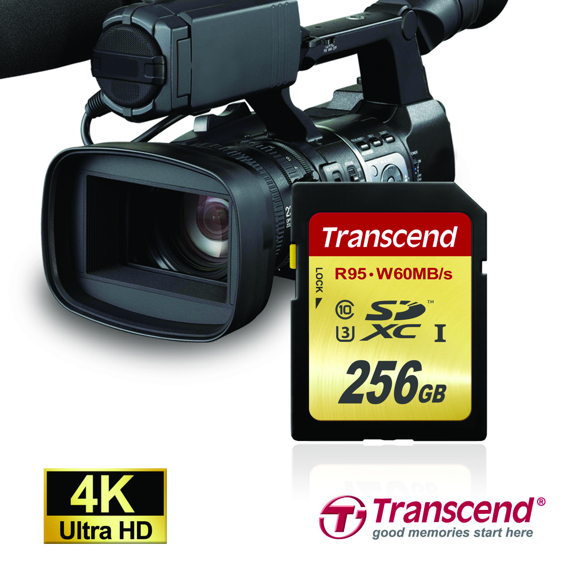 Transcend Launches 256GB SDXC UHSI Speed Class 3 Cards for 3D and 4K