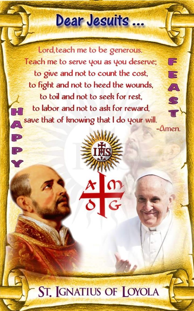 Happy Feast of St. Ignatius of Loyola